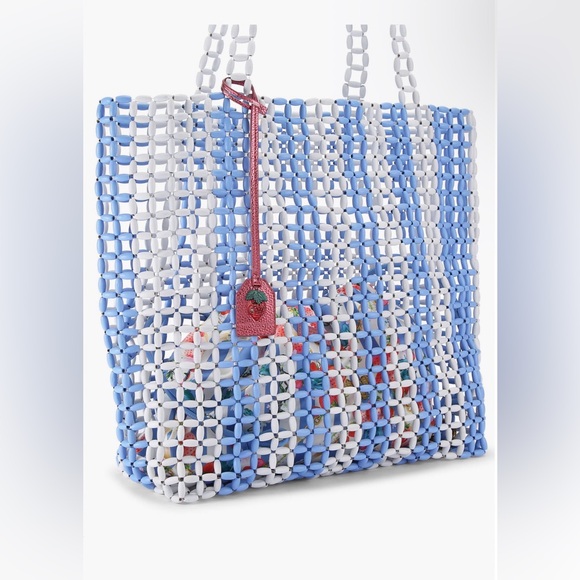 Kurt Geiger Kensington Rainbow Beaded Shopper Tote; NWT - Picture 2 of 7